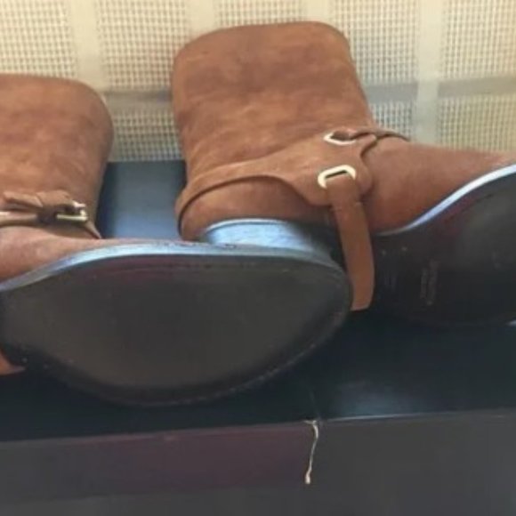 Ralph Lauren Collection Women Isalene Snuff Suede Boots NWB MSRP $995 Size 9.5B - Picture 3 of 5